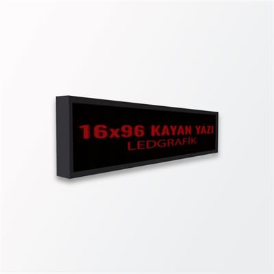 16X96 P10 Kayan Yazı Tek Yön