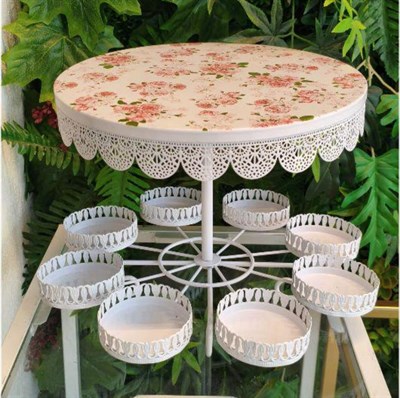 METAL CUPCAKE STANDI TEK KATLI 8 GÖZLÜ