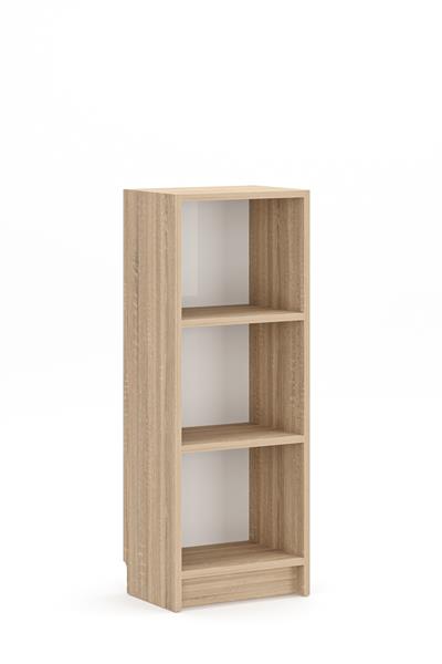 Bili Kitaplık 3 Raflı  Çok Amaçlı Ofis Salon Çalışma Odası Kütüphane Rafı Meşe