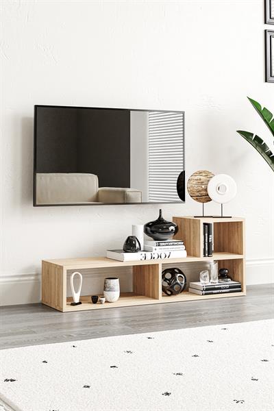 Bucak Çok Amaçlı Kitaplık Tv Ünitesi Meşe