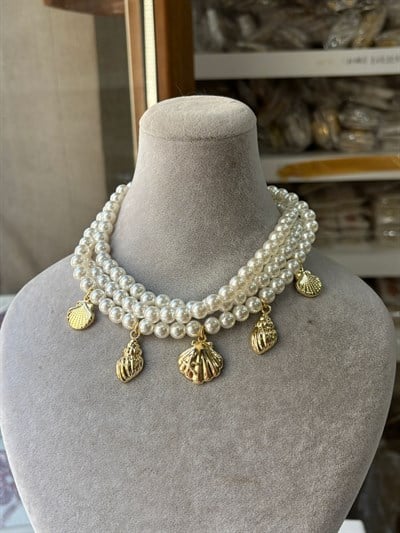 DENİZ TEMALI CHARM CHOKER KOLYE