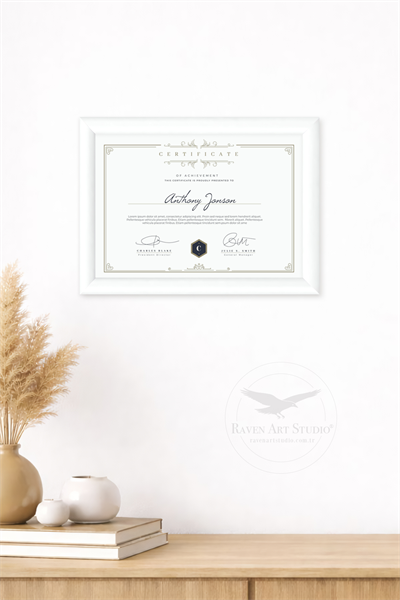 A4 Çerçeve Ekonomik Pergamon Beyaz