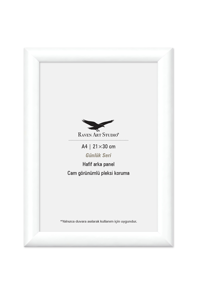 A4 Çerçeve Ekonomik Pergamon Beyaz