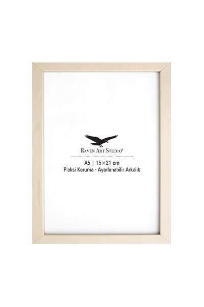 Ermitaj 15cm x 21cm Sedef Resim Fotoğraf Belge Poster Evrak Çerçevesi Korumalı Kırılmaz Pleksi Cam