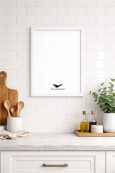 Ermitaj A3 Ebat 30cm x 42cm Beyaz Resim Fotoğraf Belge Poster Evrak Çerçevesi Korumalı Kırılmaz Pleksi Cam