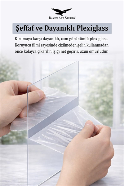 Potala A4-21x30cm Siyah Resim Fotoğraf Belge Poster Evrak Çerçevesi Korumalı Kırılmaz Pleksi Cam