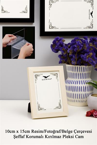 Ermitaj Sedef 3lü Set 10x15cm + 13x18cm + 15x21cm Korumalı Kırılmaz Pleksi Cam