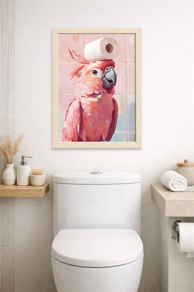 KOI Art Design Parroll Tablo + Ermitaj A3-30x42 cm Sedef Çerçeve