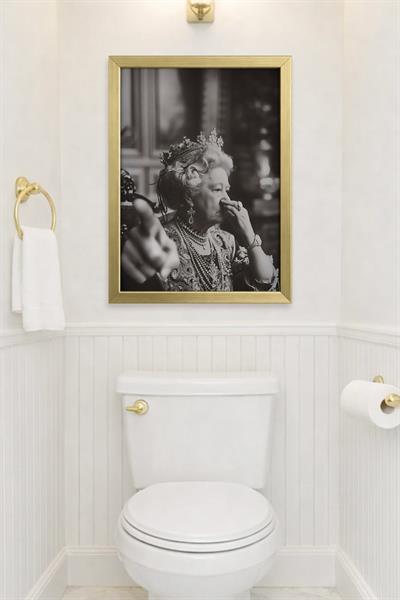 KOI Art Design Queen Tablo + Ermitaj A3-30x42 cm Altın Çerçeve