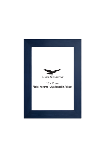 Potala 10x15cm Lacivert Resim Fotoğraf Belge Poster Evrak Çerçevesi Korumalı Kırılmaz Pleksi Cam