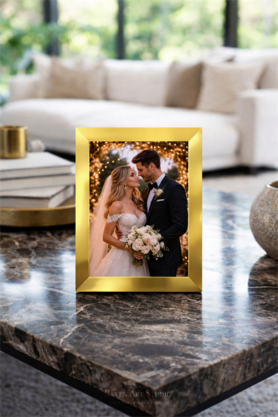 Potala 13x18cm Altın Resim Fotoğraf Belge Poster Evrak Çerçevesi Korumalı Kırılmaz Pleksi Cam