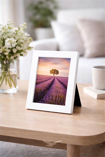 Potala 13x18cm Beyaz Resim Fotoğraf Belge Poster Evrak Çerçevesi Korumalı Kırılmaz Pleksi Cam