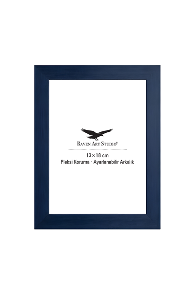 Potala 13x18cm Lacivert Resim Fotoğraf Belge Poster Evrak Çerçevesi Korumalı Kırılmaz Pleksi Cam
