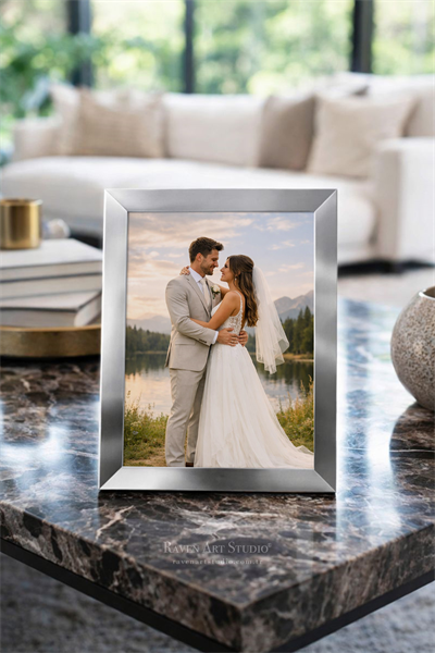 Potala A5-15x21cm Gümüş Resim Fotoğraf Belge Poster Evrak Çerçevesi Korumalı Kırılmaz Pleksi Cam