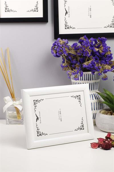 Pergamon 13x18cm Beyaz Resim Fotoğraf Belge Poster Evrak Çerçevesi Korumalı Kırılmaz Pleksi Cam