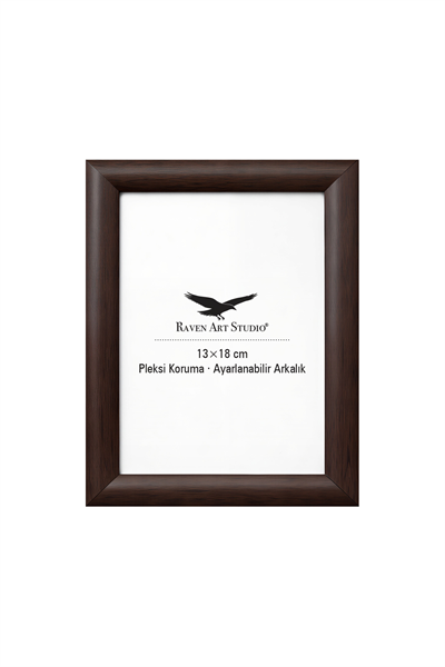 Pergamon 13x18cm Kahverengi Resim Fotoğraf Belge Poster Evrak Çerçevesi Korumalı Kırılmaz Pleksi Cam
