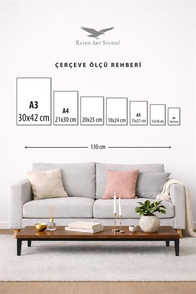 Pergamon 15x21cm Kahverengi Resim Fotoğraf Belge Poster Evrak Çerçevesi Korumalı Kırılmaz Pleksi Cam