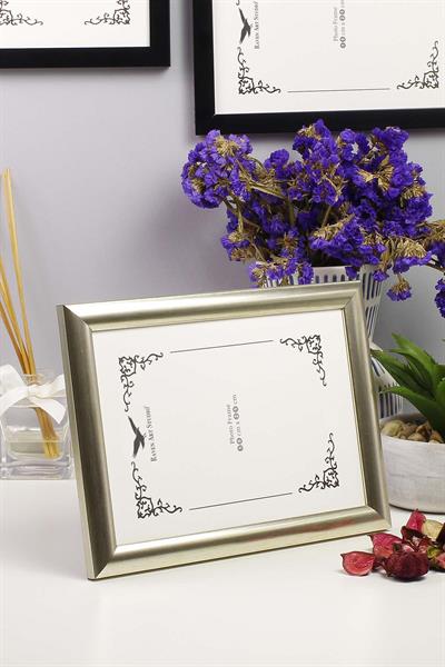 Pergamon 15x21cm Platin Resim Fotoğraf Belge Poster Evrak Çerçevesi Korumalı Kırılmaz Pleksi Cam