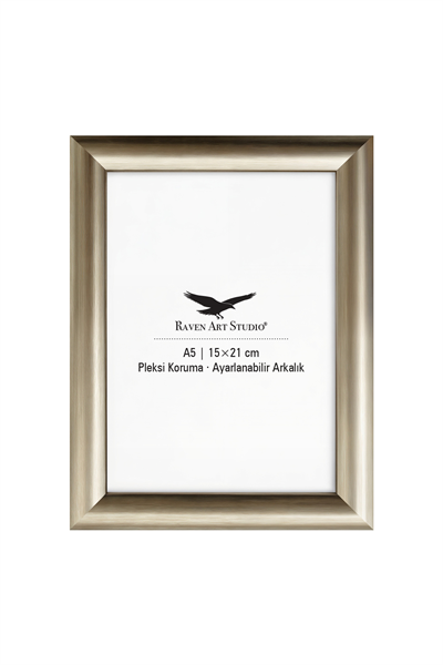 Pergamon 15x21cm Platin Resim Fotoğraf Belge Poster Evrak Çerçevesi Korumalı Kırılmaz Pleksi Cam