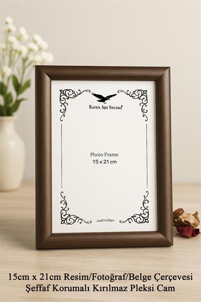 Pergamon Kahverengi 3lü Set 10x15cm + 13x18cm + 15x21cm Korumalı Kırılmaz Pleksi Cam