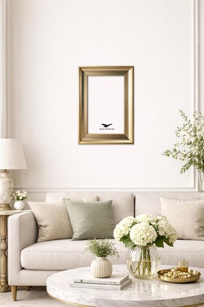 Pyramid A4-21x30cm Platin Resim Fotoğraf Belge Poster Evrak Çerçevesi Korumalı Kırılmaz Pleksi Cam