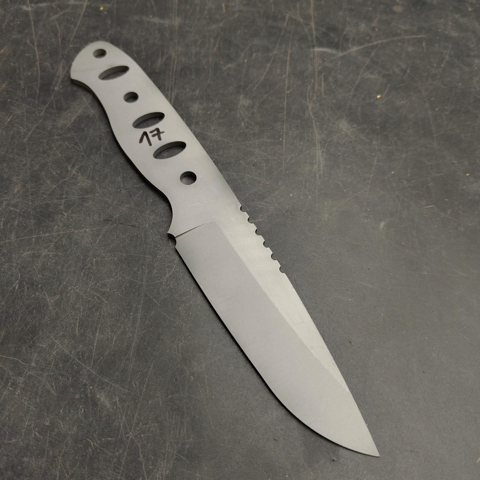 1.4116 Sandblasted Knife Blank - SK17