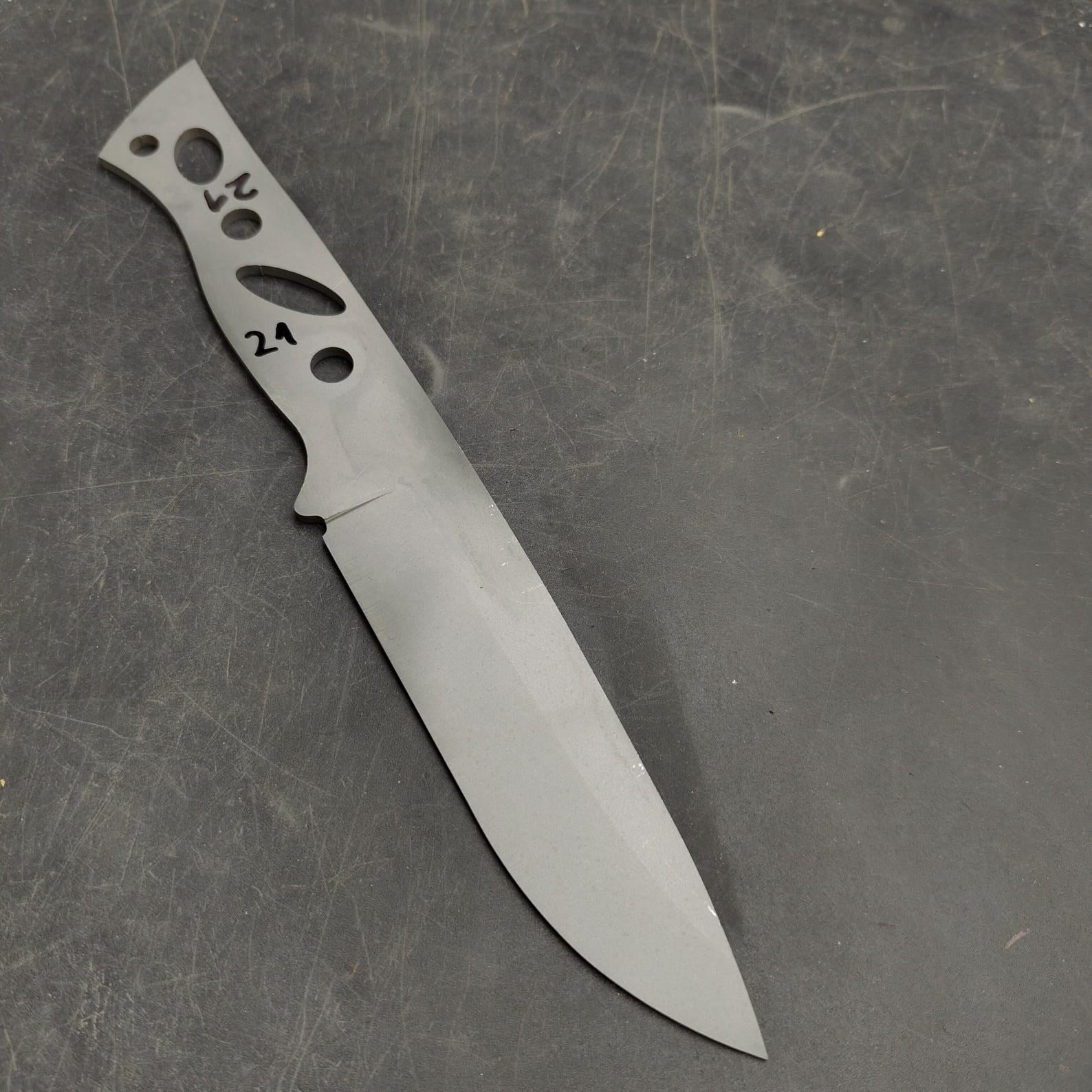 1.4116 Sandblasted Knife Blank - SK21