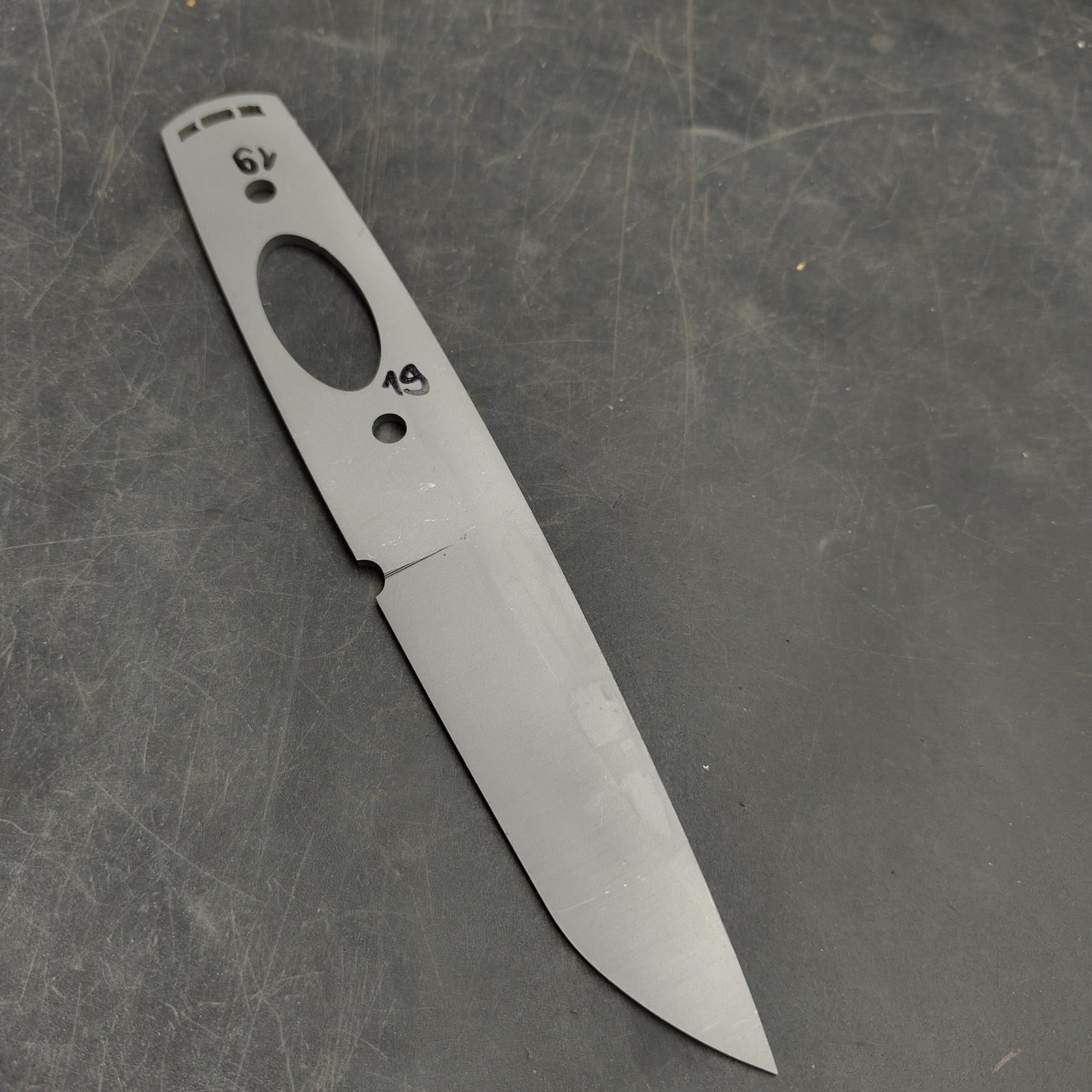 1.4116 Sandblasted Knife Blank - SK19
