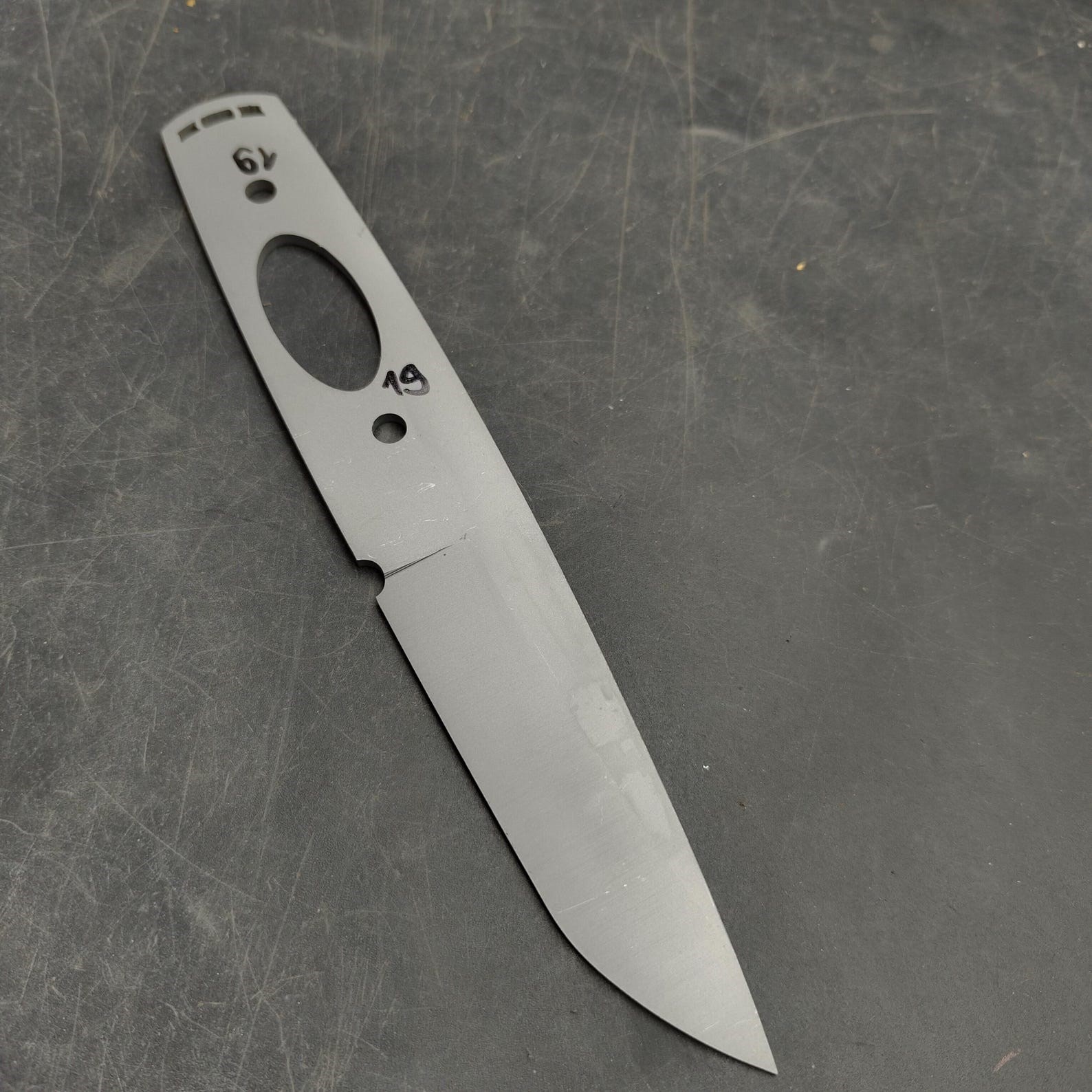 1.4116 Sandblasted Knife Blank - SK19
