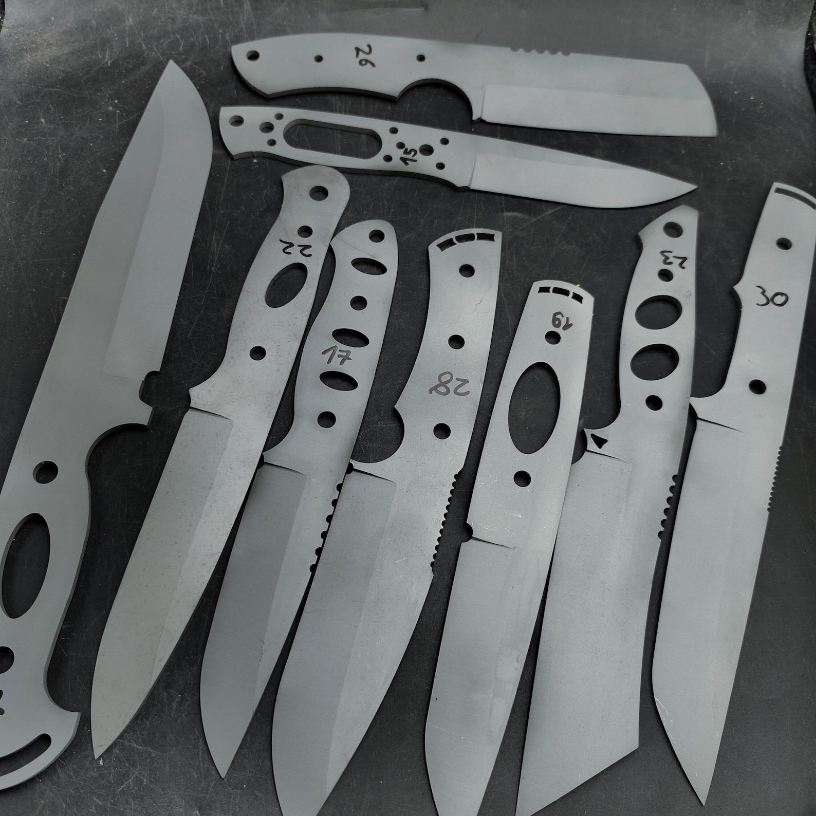 1.4116 Sandblasted Knife Blank - SK18