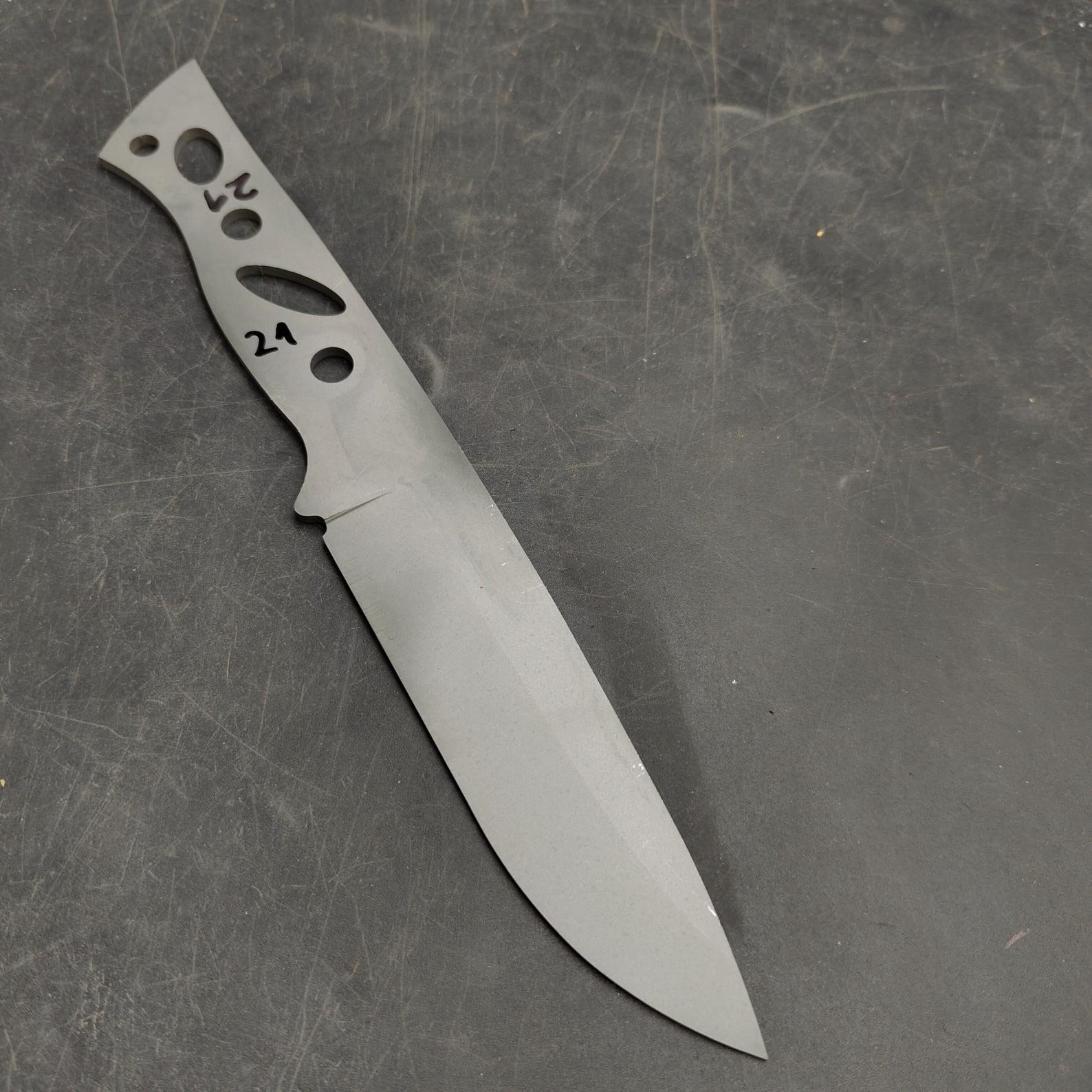 1.4116 Sandblasted Knife Blank - SK21