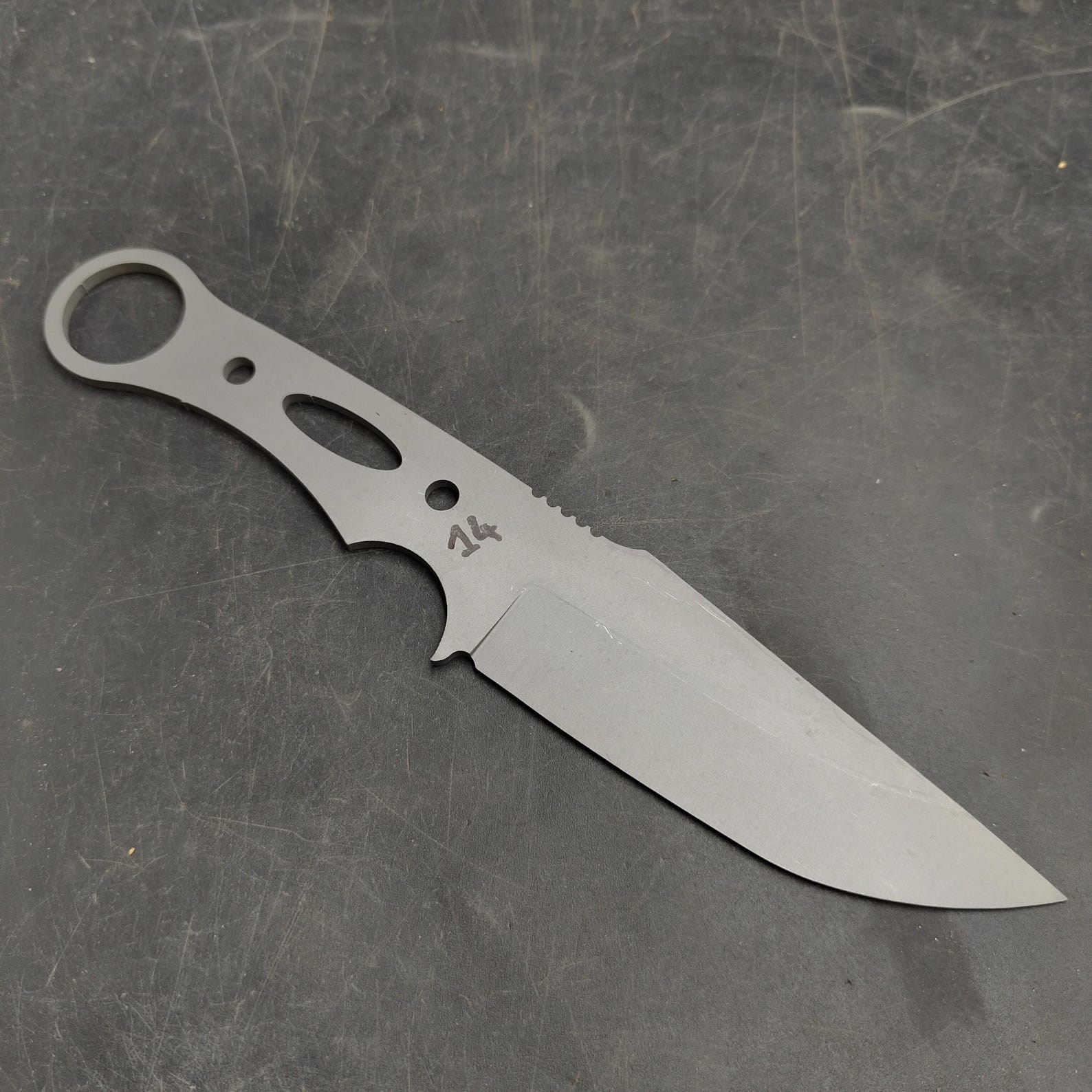 1.4116 Sandblasted Knife Blank - SK14