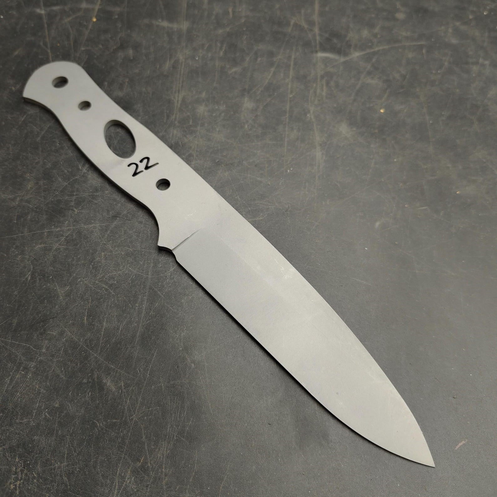 1.4116 Sandblasted Knife Blank - SK22