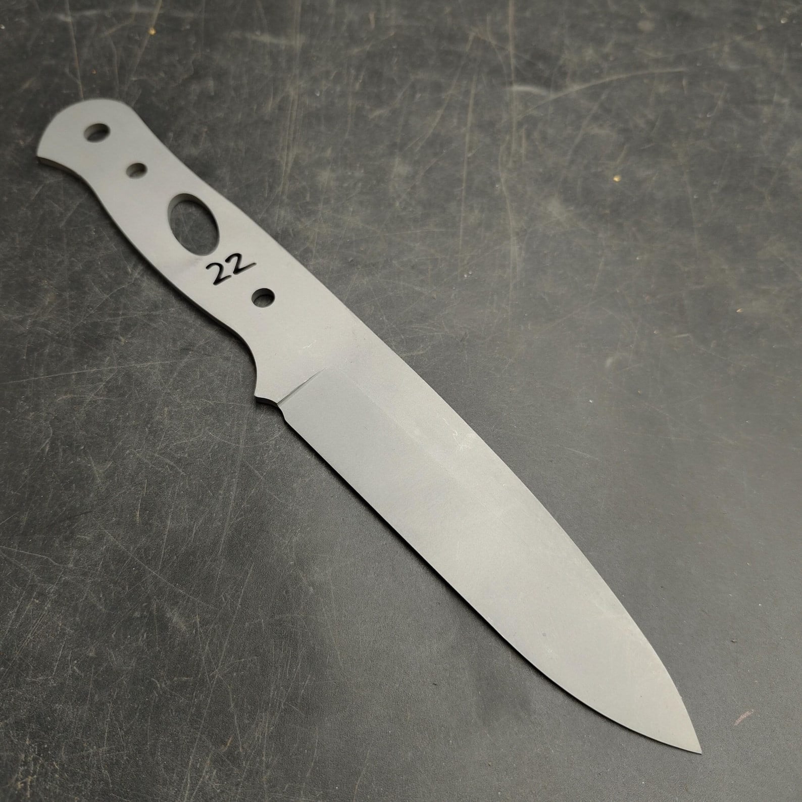 1.4116 Sandblasted Knife Blank - SK22