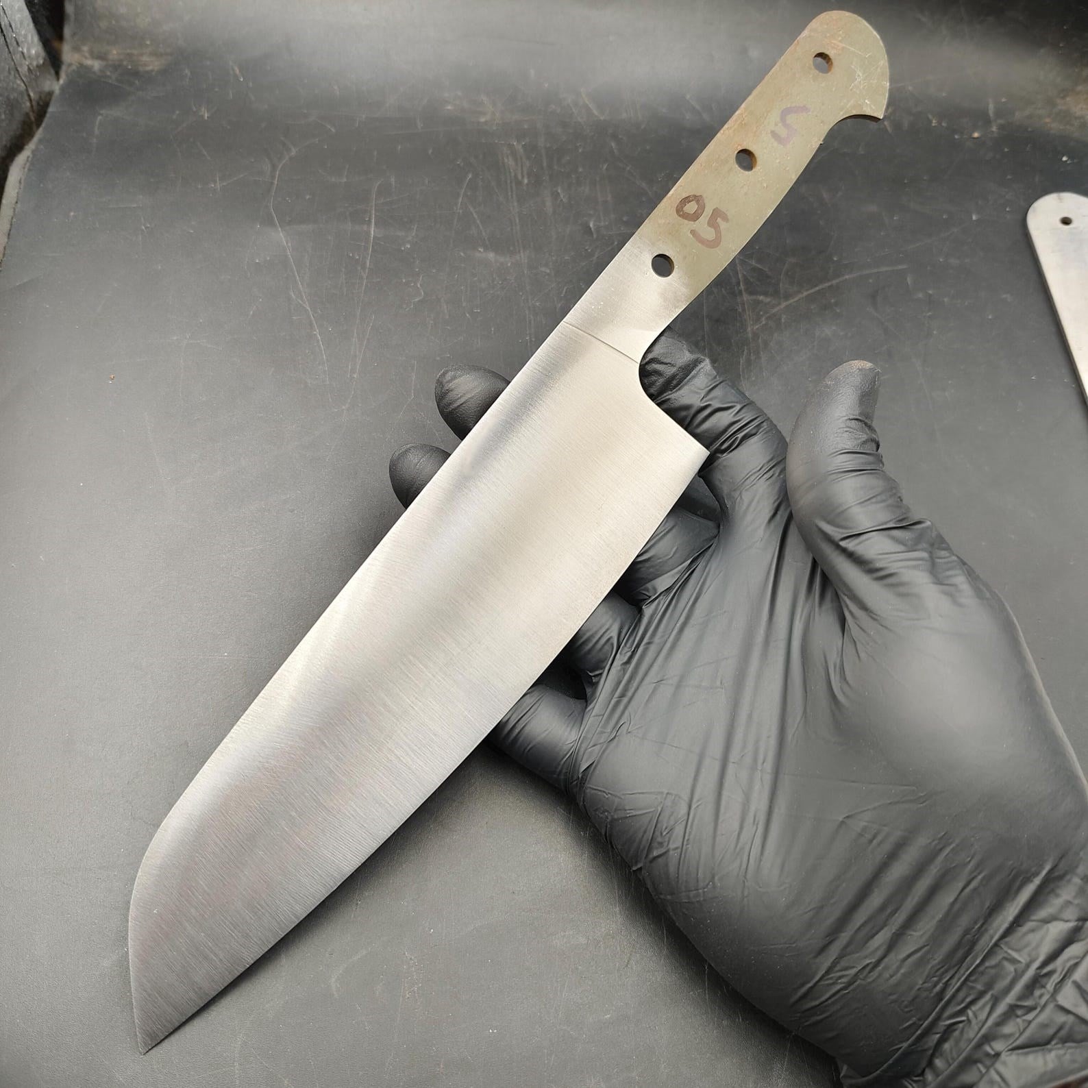 4116 Full Tang Santoku Chef Knife Blank - KC05