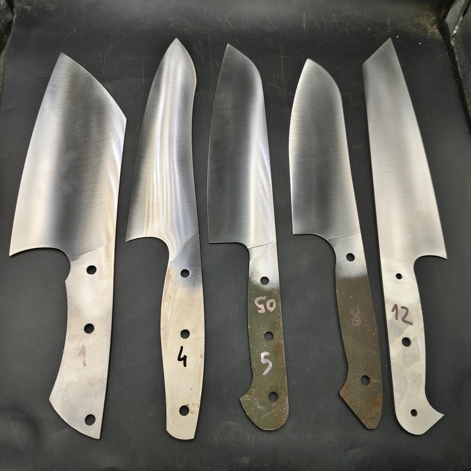4116 Full Tang Santoku Chef Knife Blank - KC05