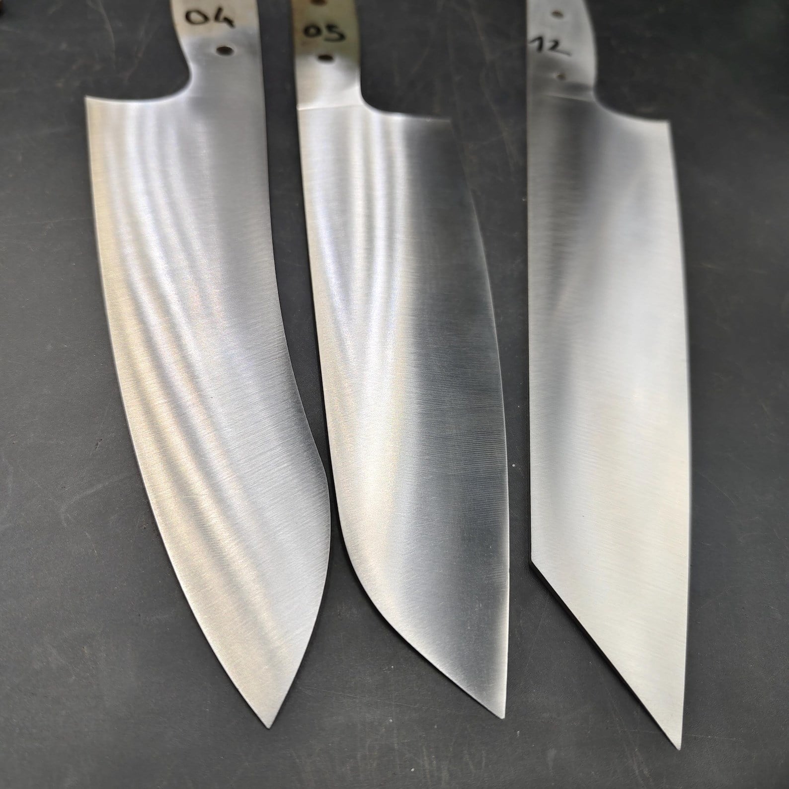 4116 Full Tang Santoku Chef Knife Blank - KC05