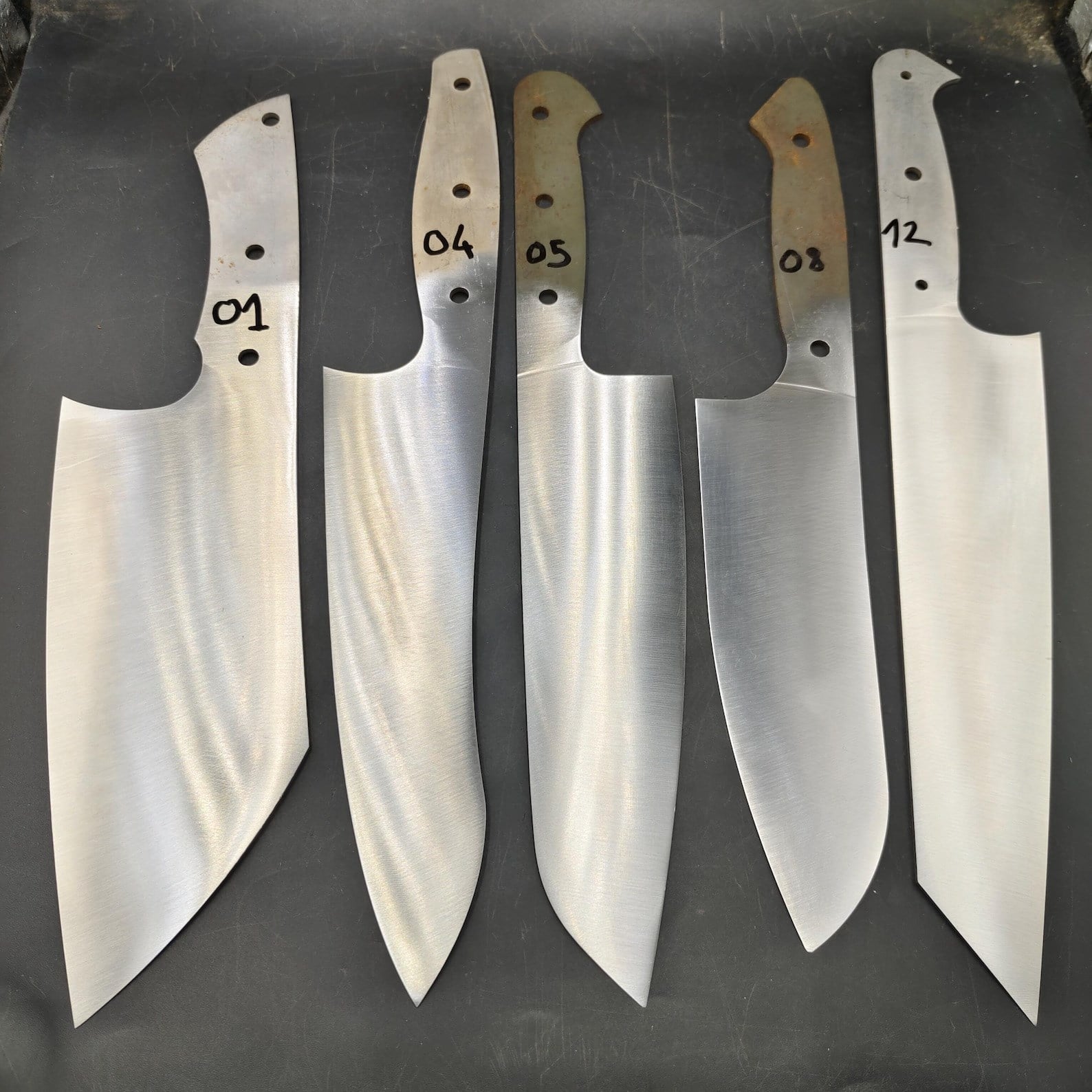 4116 Full Tang Santoku Chef Knife Blank - KC05