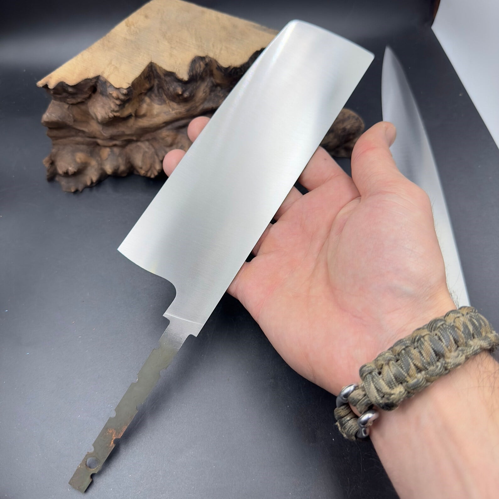 4116 Nakiri Japanese Chef Knife Blank - KC02