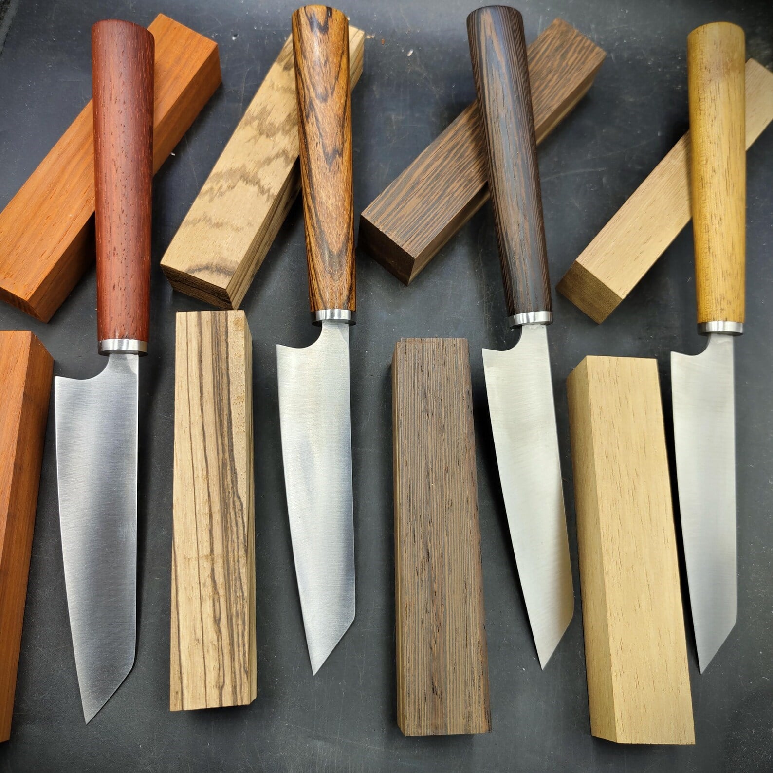 DRY Wenge Wood Block for Chef Knife Handles - 25x30x140