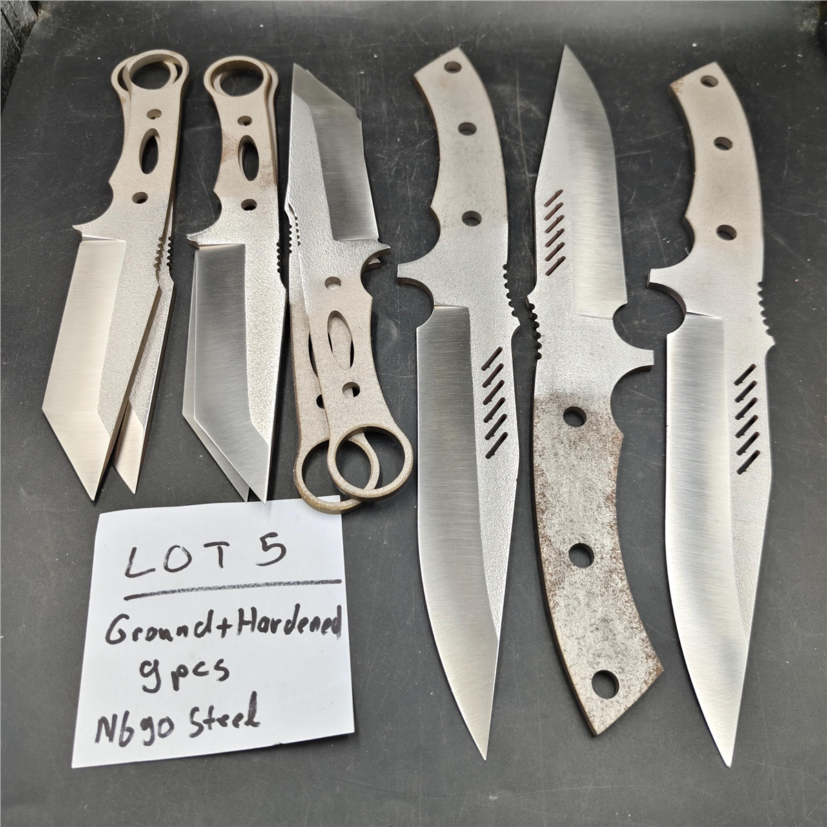 Knife Blank LOT, 9 Pieces, N690 - BLOT05