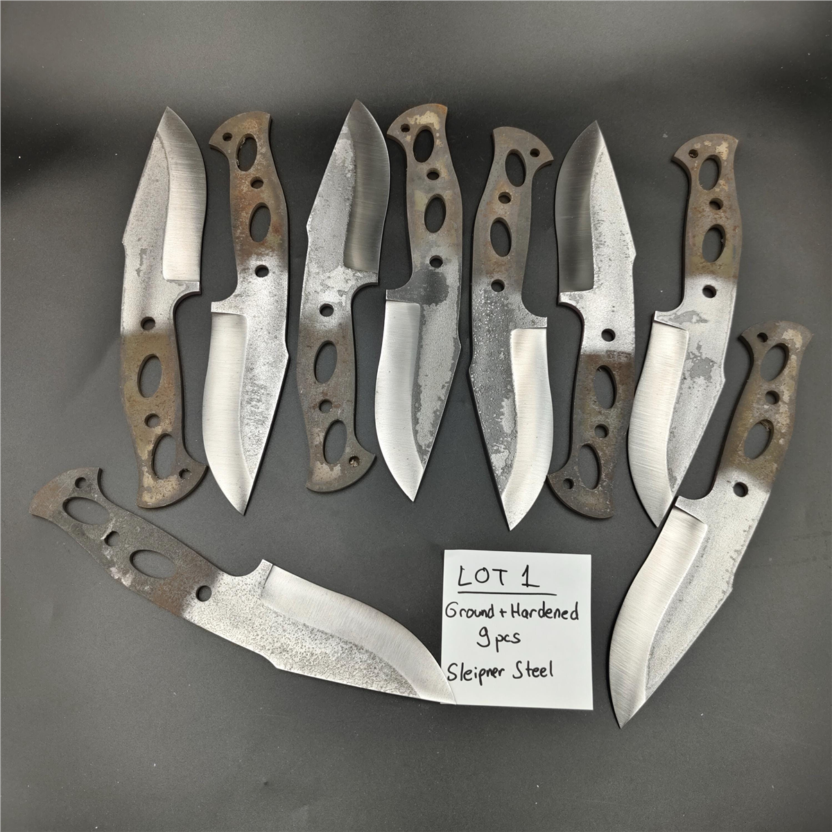 Knife Blank LOT, 9 Pieces, Sleipner - BLOT01