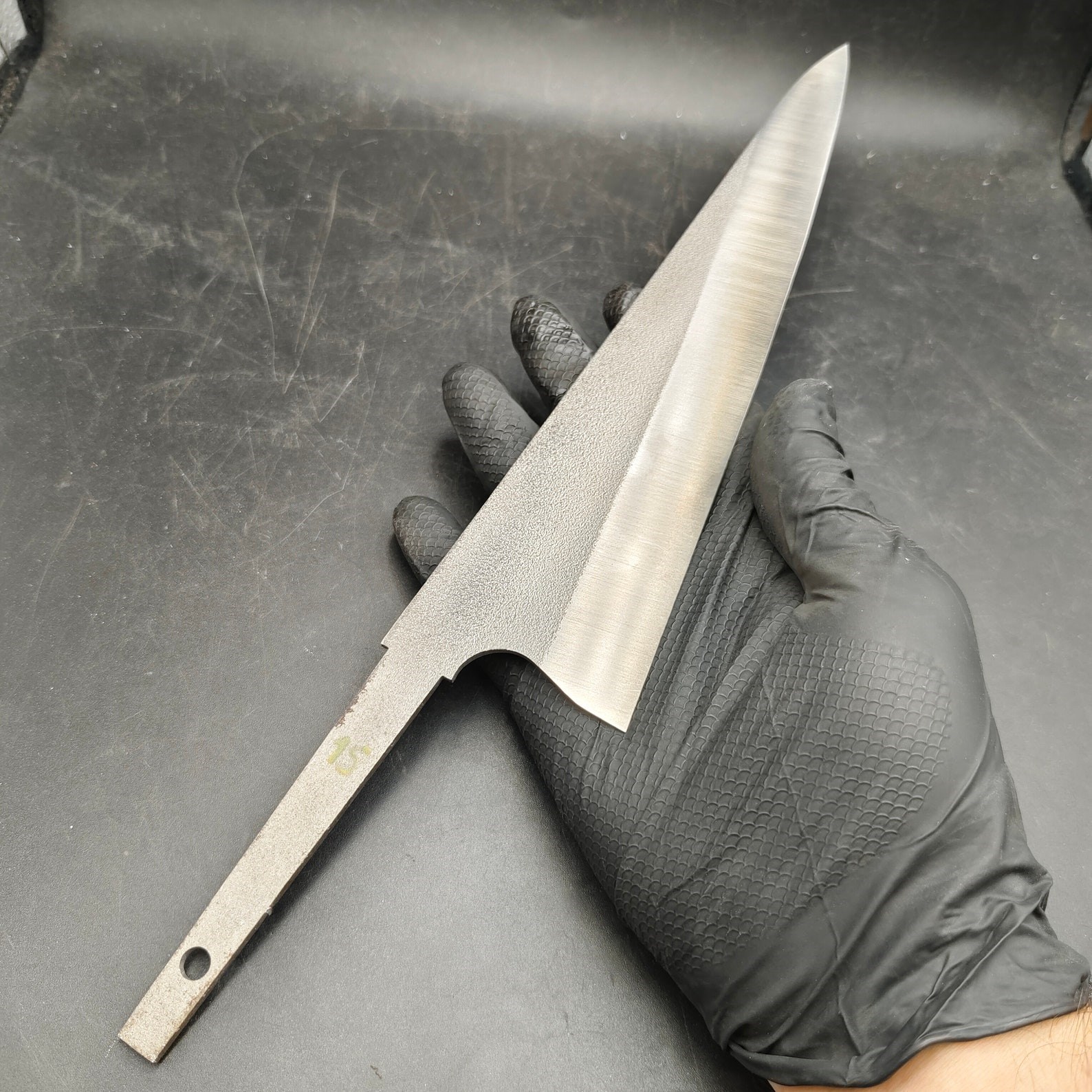 N690 Garasuki Japanese Chef Knife Blank - NC15