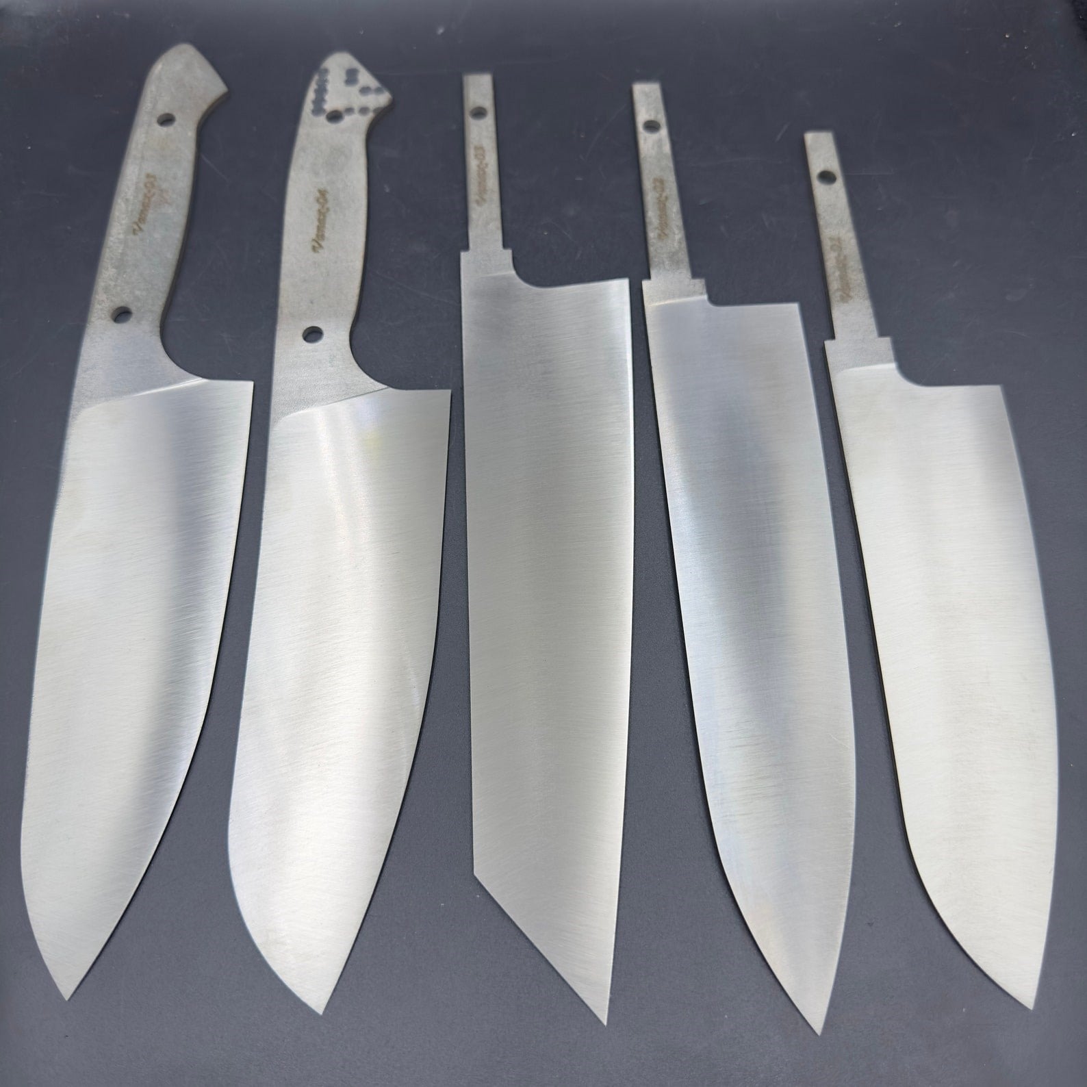 Vanax Full Tang Santoku Chef Knife Blank - VXC04