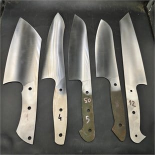 4116 Full Tang Santoku Chef Knife Blank - KC08