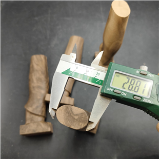 CNC Pre-Shaped Turkish Walnut Knife Handle - Hidden Tang