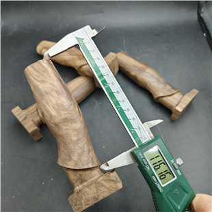 CNC Pre-Shaped Turkish Walnut Knife Handle - Hidden Tang