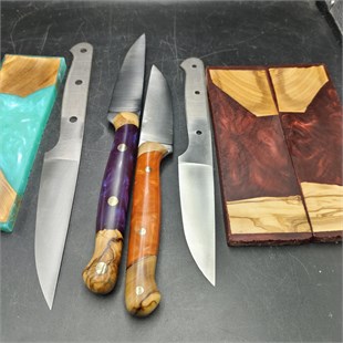 Custom Knife Making Service - Brass Pins, No Liner
