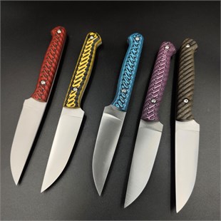 Custom Paring Knife - Pink-Black HPL Handle