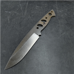 D2 Stonewash Knife Blank - DI07